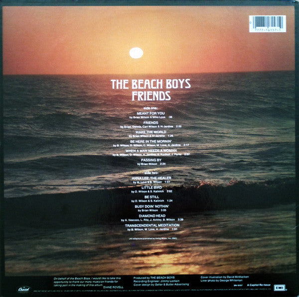 The Beach Boys : Friends (LP, Album, RE)