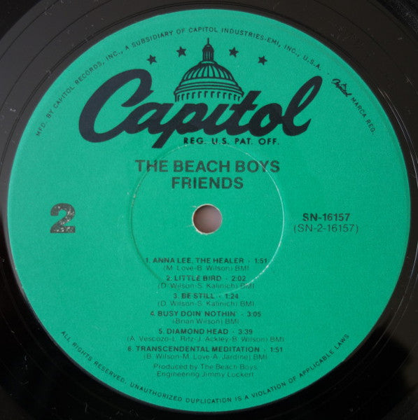 The Beach Boys : Friends (LP, Album, RE)