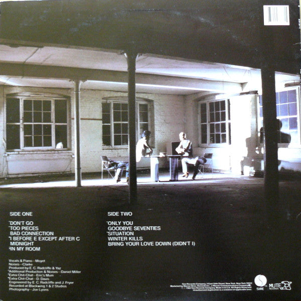Yaz* : Upstairs At Eric's (LP, Album, Jac)