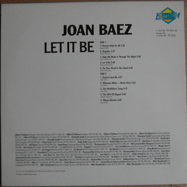Joan Baez : Let It Be (LP)