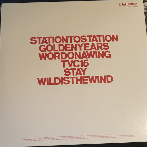 David Bowie : Station To Station (LP, Album, RE, RM, Hal)