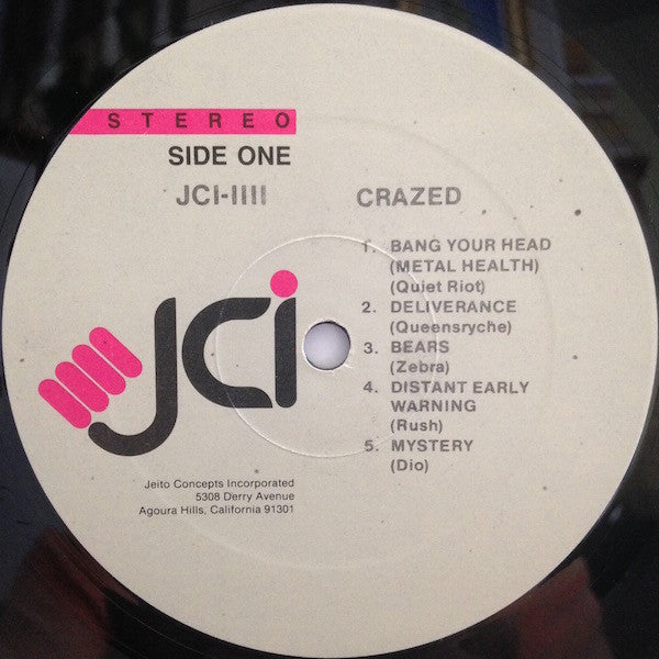 Various : Crazed - An All Out Metal Assault (LP, Comp)