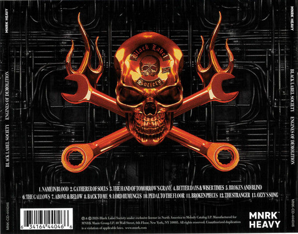 Black Label Society : Engines Of Demolition (CD, Album)