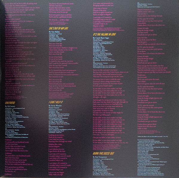 Michael Jackson : Off The Wall (LP, Album, RE, Gat)