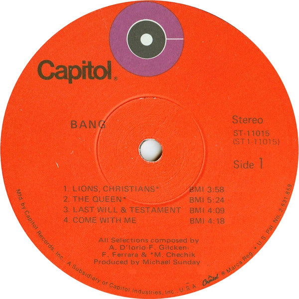Bang (12) : Bang (LP, Album, Jac)