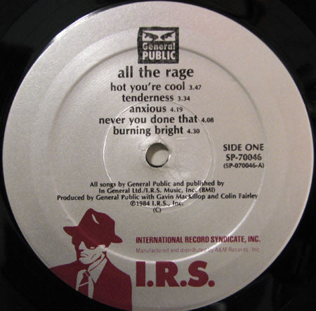 General Public : ...All The Rage (LP, Album)