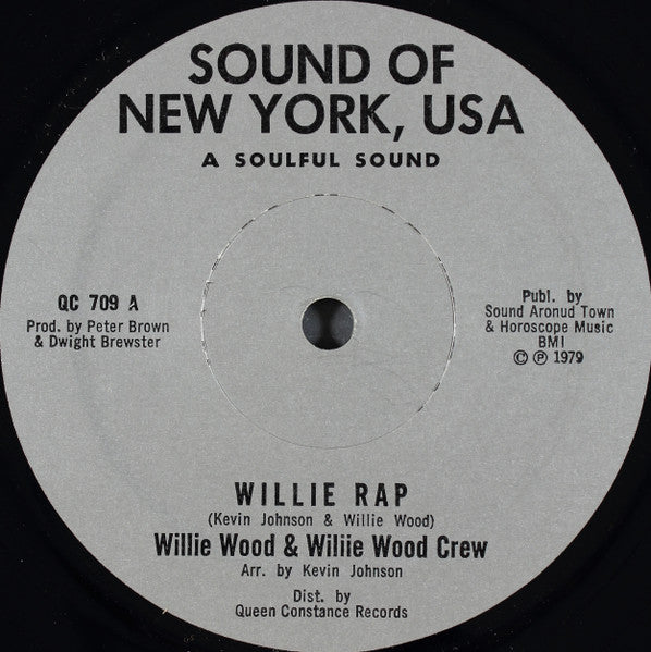 Willie Wood & Willie Wood Crew : Willie Rap (12", M/Print, Gre)