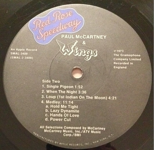 Wings (2) : Red Rose Speedway (LP, Album, Jac)