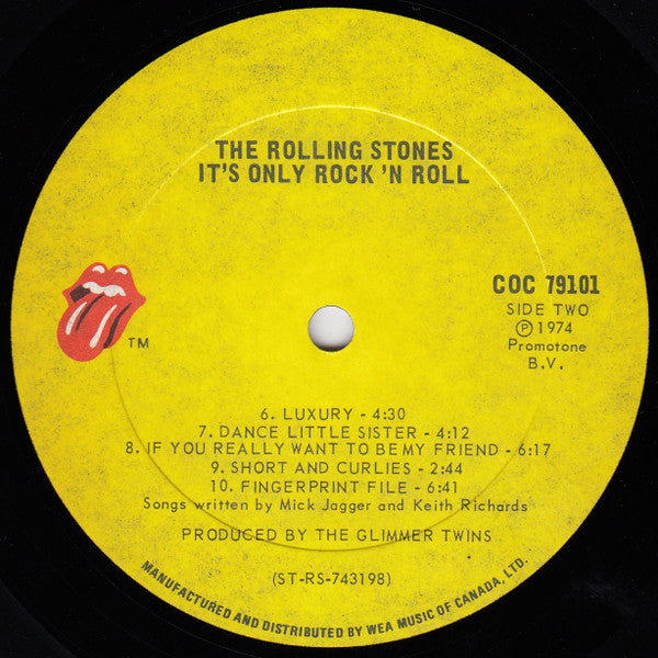 The Rolling Stones : It's Only Rock 'N Roll (LP, Album)