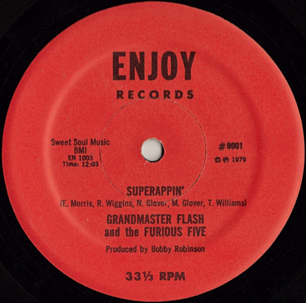 Grandmaster Flash And The Furious Five* : Superappin' (12", M/Print)