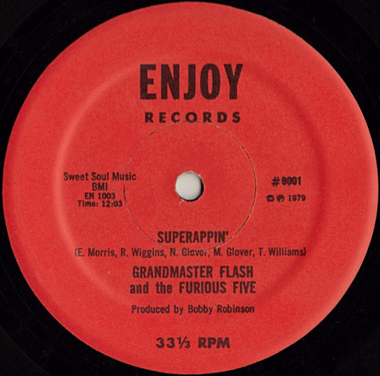 Grandmaster Flash And The Furious Five* : Superappin' (12", M/Print)