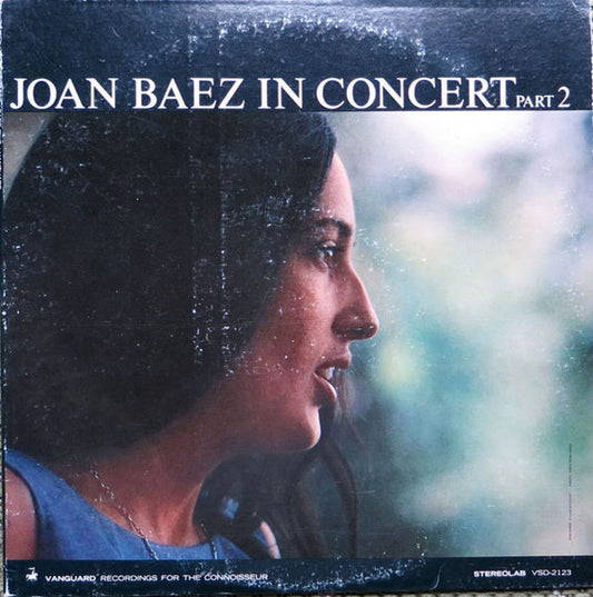 Joan Baez : Joan Baez In Concert Part 2  (LP, Album, RE)