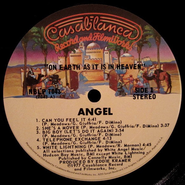 Angel (24) : On Earth As It Is In Heaven (LP, Album, Pit)
