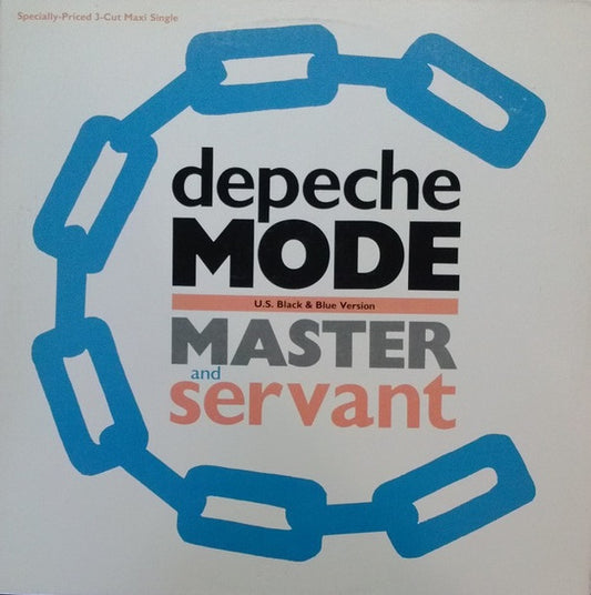 Depeche Mode : Master And Servant (U.S. Black & Blue Version) (12", Maxi, Spe)