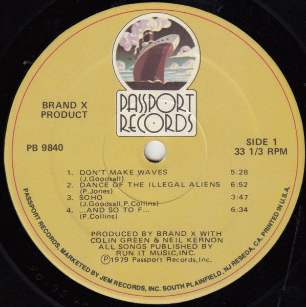 Brand X (3) : Product (LP, Album)