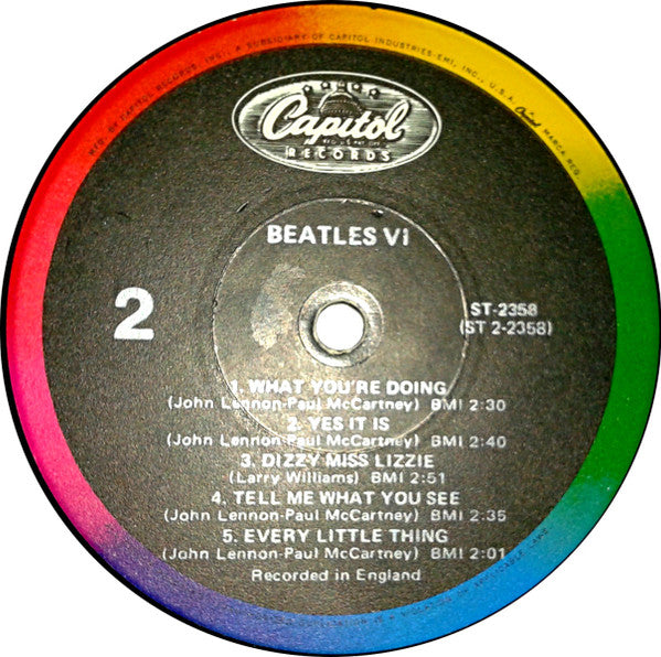The Beatles : Beatles VI (LP, Album, RE, Rai)