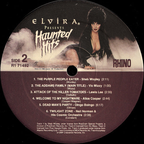 Various : Elvira Presents Haunted Hits (2xLP, Comp)