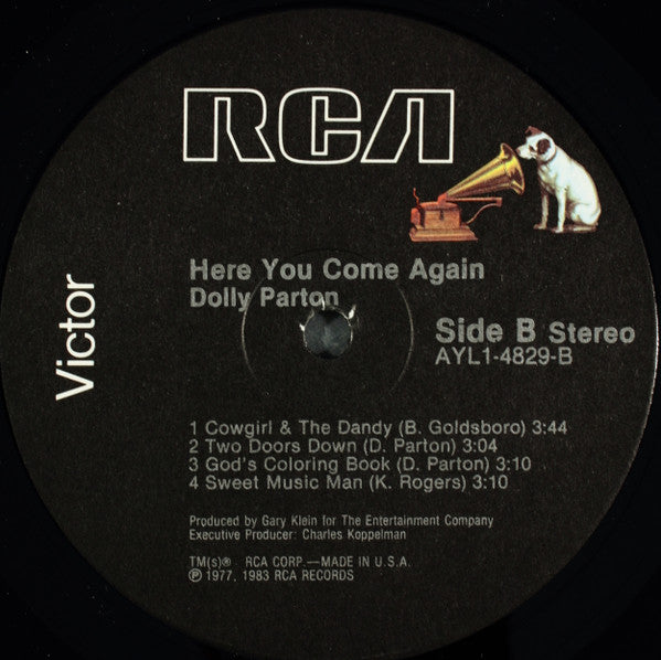Dolly Parton : Here You Come Again (LP, Album, RE)
