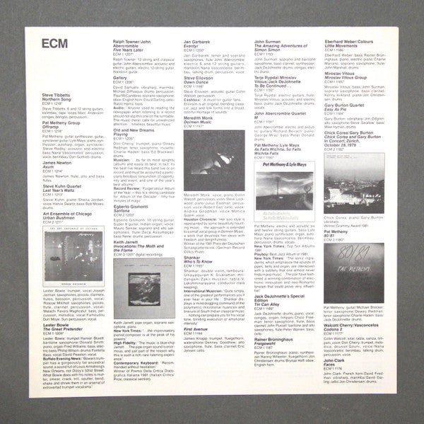 Pat Metheny : Watercolors (LP, Album, RE, Wak)