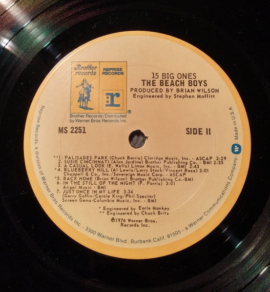 The Beach Boys : 15 Big Ones (LP, Album)