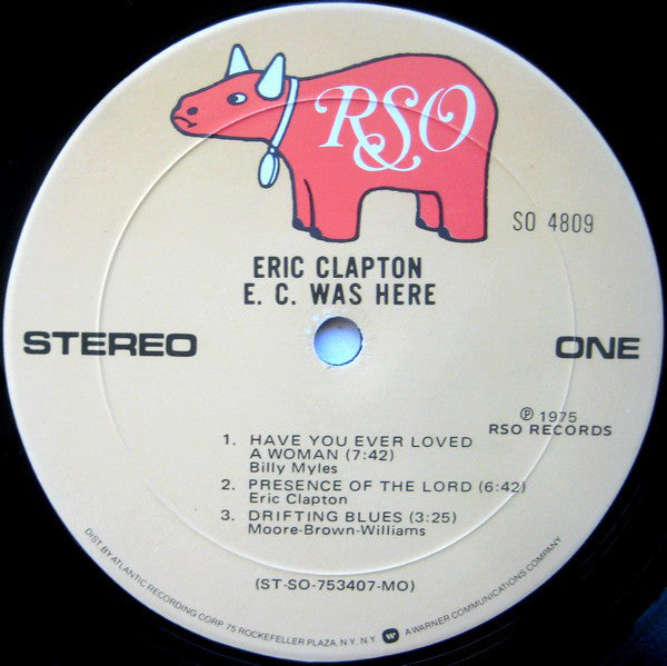 Eric Clapton : E.C. Was Here (LP, Album, MO )