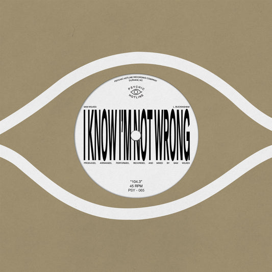 Sam Wilkes • 104.3 | 7" Black Vinyl Single