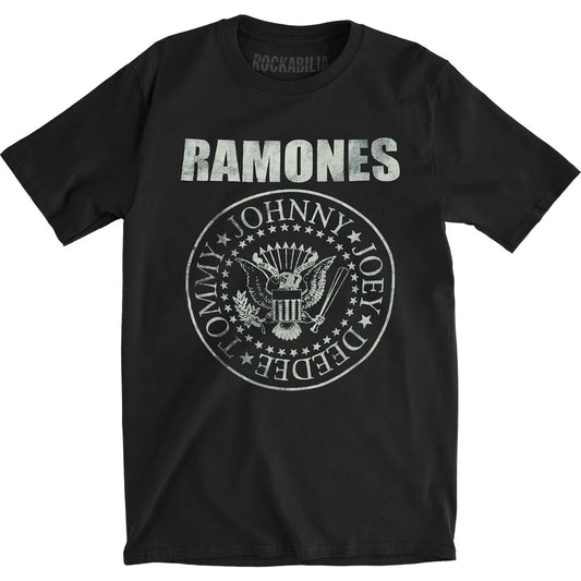 Ramones Seal Hey Ho Let's Go Back Print T-Shirt | Choose Size